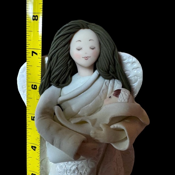 Kneeded Angels Miracles Angel w/Baby New Mom Gift - Mom & Baby Figurine New - Picture 4 of 12